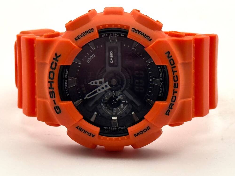 Casio G-Shock GA-110MR Analog Digital Wristwatch Orange/Black Small Scratch